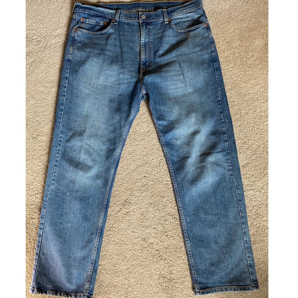 Levi's 505 Jeans Mens 40x30 Blue Straight Leg Denim‎ Classic Bloke Regular Fit
